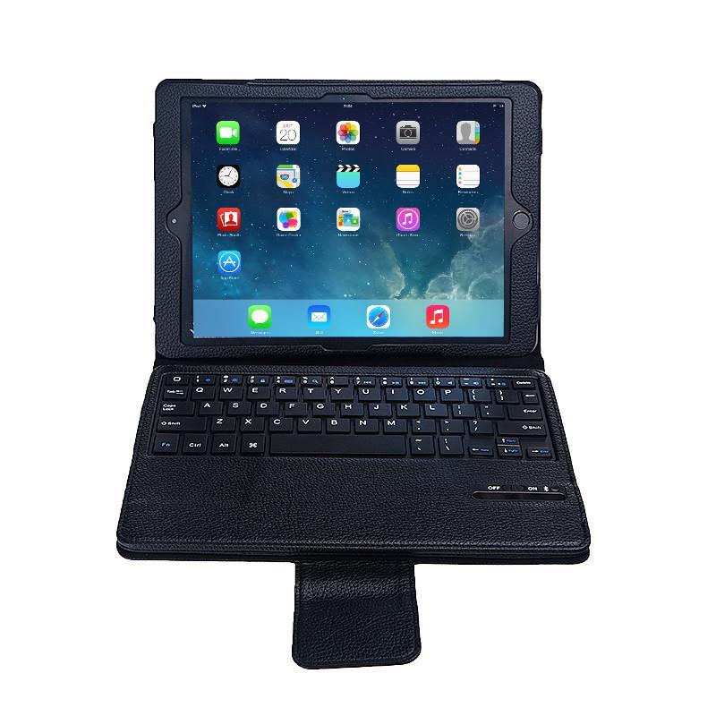 SEENDA 苹果ipad air2保护套蓝牙键盘ipad6皮套无线键盘 智能休眠保护壳 黑色