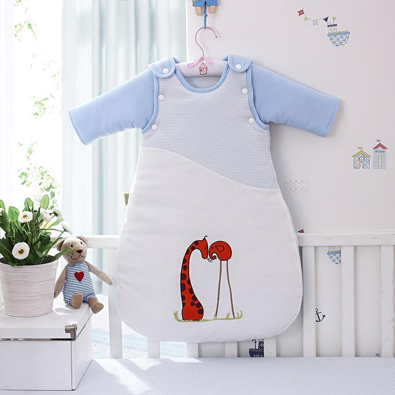 cozzykids生态有机棉舒柔婴幼儿绣花睡袋