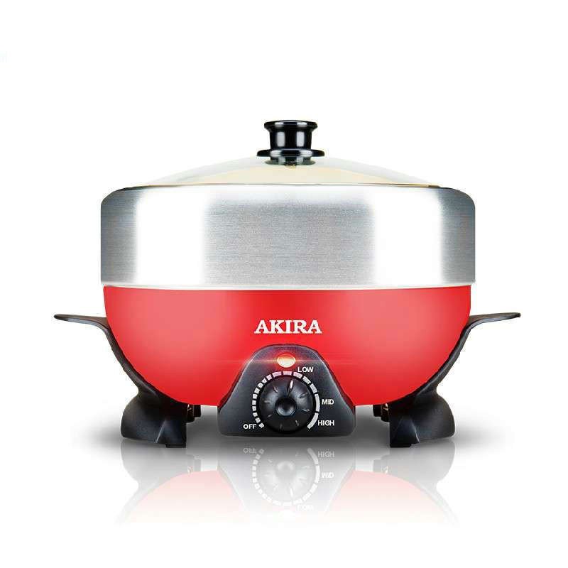 爱家乐（AKIRA）KL-A55/SG 2升电火锅 多功能食品级不锈钢 烧烤不粘锅煎锅 家用、学生宿舍煮面锅