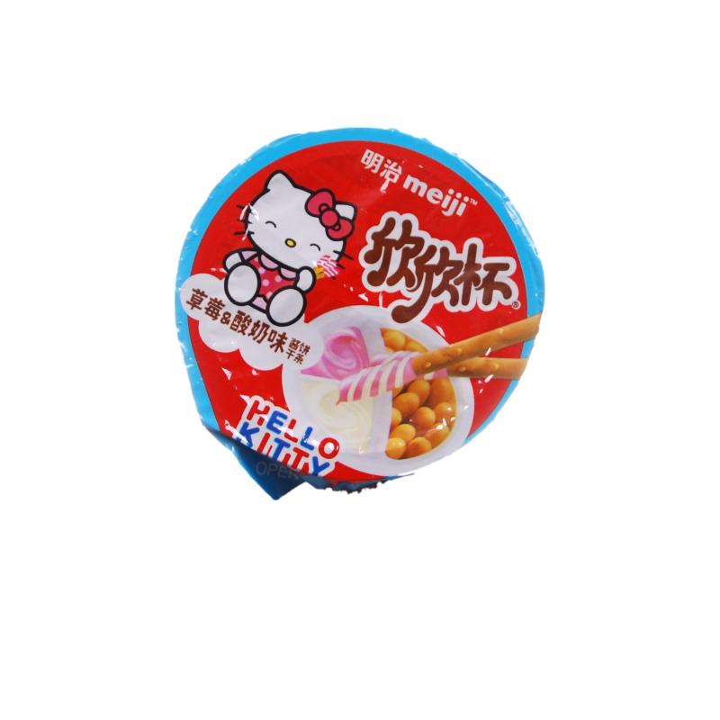 明治欣欣杯hellokitty装(草莓酸奶味)50g