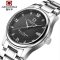 瑞士嘉年华CARNIVAL手表 名匠商务系列男士全自动机械表 男日历防水大三针背透带时尚商务男表腕表8828G水钻款精钢 白色