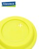 三光云彩(GLASSLOCK)玻璃水杯韩国进口钢化耐热玻璃茶杯带盖带隔热套 宝石蓝 RC106-1 500ml办公室水杯