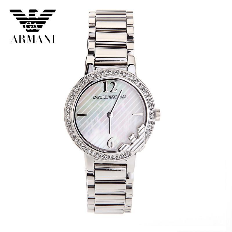 阿玛尼（ARMANI）手表 珍珠贝母 闪钻鹰标女表 AR0746 AR0746