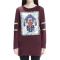 maple2015新韩版女创意宽松圆领长袖T恤流苏团口袋长袖371147 红色均码