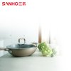 三禾 炒锅不粘无油烟CLF3001-3炒锅平底锅精工电磁炉通用30cm