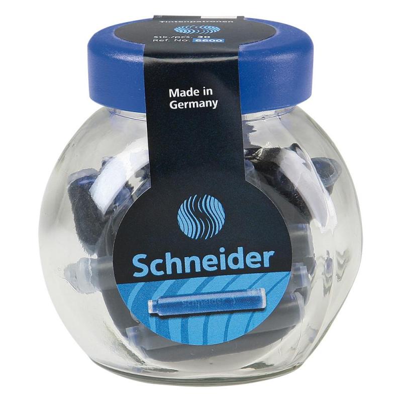 施耐德(Schneider) 瓶装墨胆 30支装 蓝色