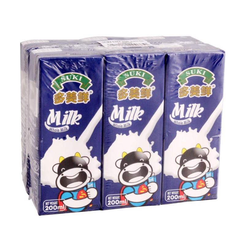多美鲜全脂牛奶200ml*6