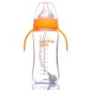 爱得利Tritan带手柄实感自动吸管宽口径防摔耐高温奶瓶 AA-125/320ml