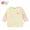 贝贝怡婴幼儿服饰男女宝宝拼接袖上衣 长袖纯棉T恤151S060 橙色 73cm