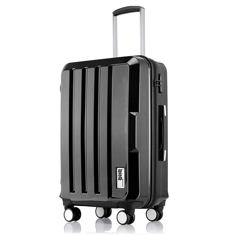 USO拉杆箱万向轮旅行箱20寸登机箱U-56 黑色 20寸【闪电发货，买就送箱套鞋套贴纸】