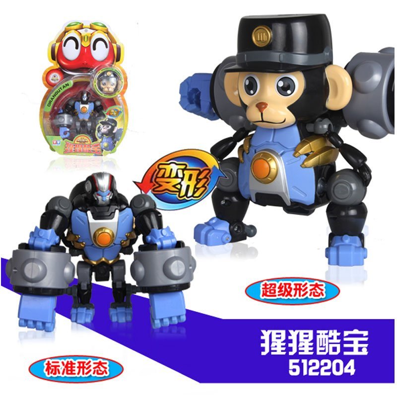 奥迪双钻(AULDEY) 快乐酷宝 男孩玩具 基础变形系列-猩猩酷宝 512204
