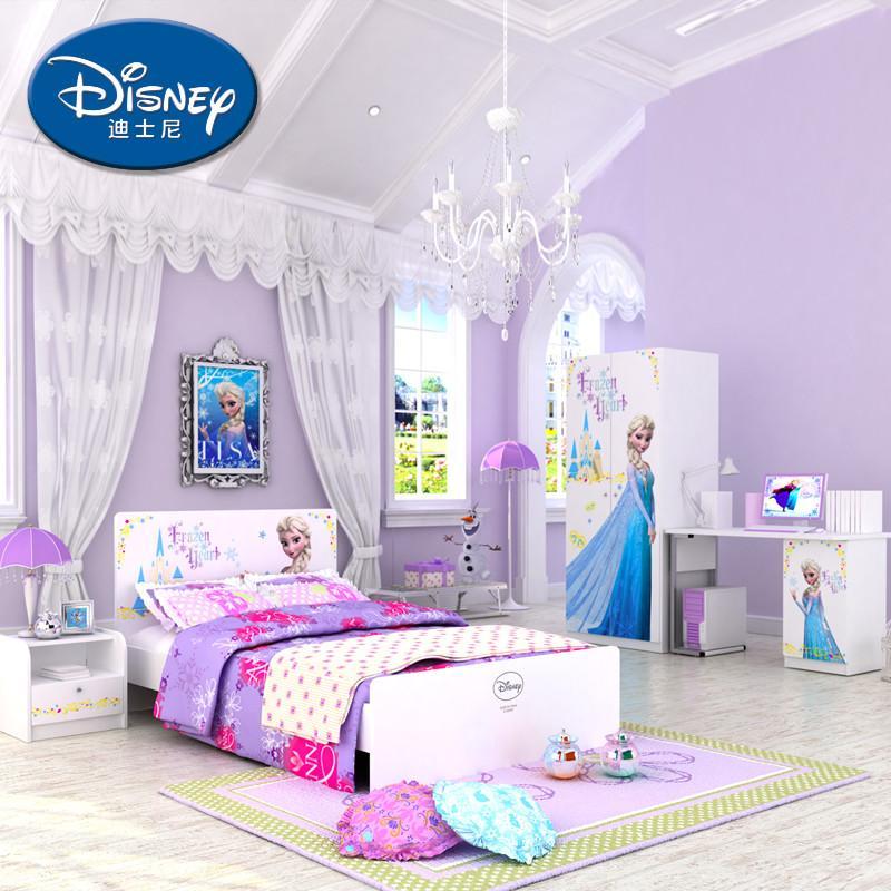 迪士尼 儿童套房 儿童家具套房组合女 儿童房成套家具 米妮 公主 米奇 奇幻冰公主