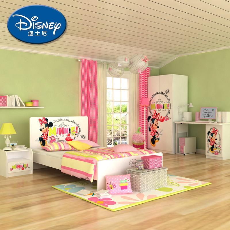 迪士尼 儿童套房 儿童家具套房组合女 儿童房成套家具 米妮 公主 米奇 米妮大明星