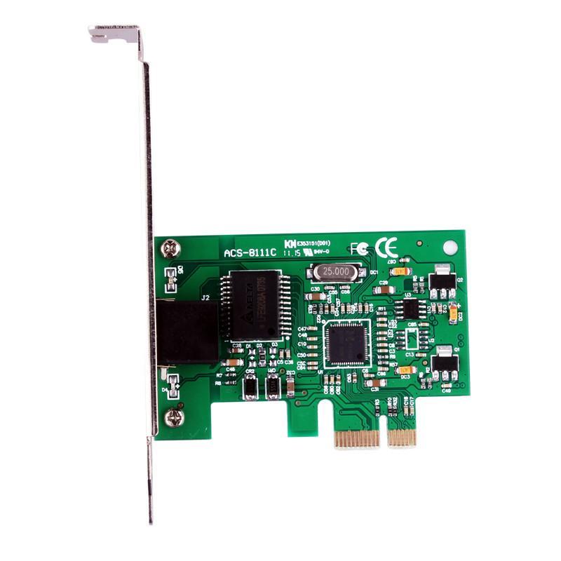 数字鱼RTL8111C独立网卡千兆网卡台式机pci-e千兆网卡 家用千兆网卡