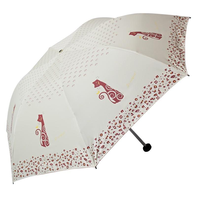 天堂伞 33115E黑胶三折铅笔太阳伞晴雨伞