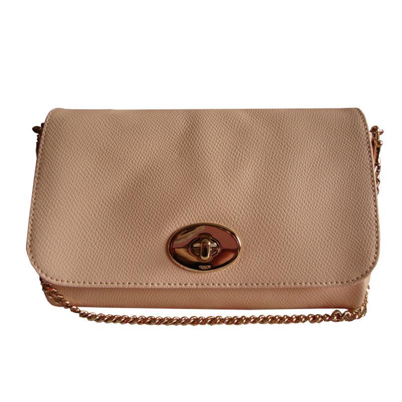 蔻驰（COACH）金属链条包 小号女包/箱包 美国直邮 34604_裸色