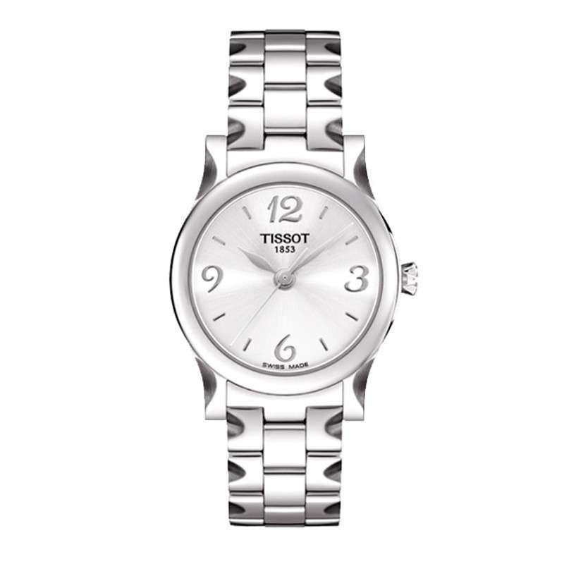 天梭Tissot-月亮女神系列 T028.210.11.037.00 女士石英表 白色