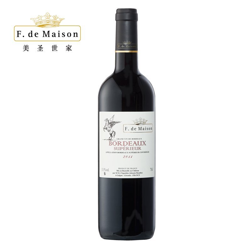 美圣世家仙马园尚波尔多干红葡萄酒红酒750ml