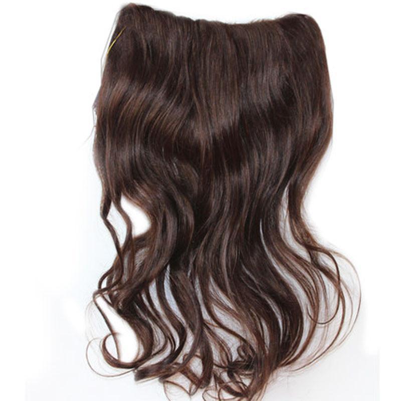 厂家直销 邦德100%真发假发片接发片 梨花头 片发 女士自然黑色