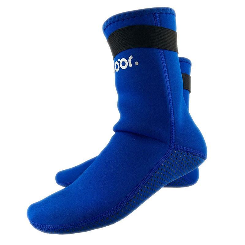 希途Citoor 潜水袜浮潜袜子 防滑 潜水袜有魔术贴 3MM 浮潜装备 潜水袜 蓝色S码