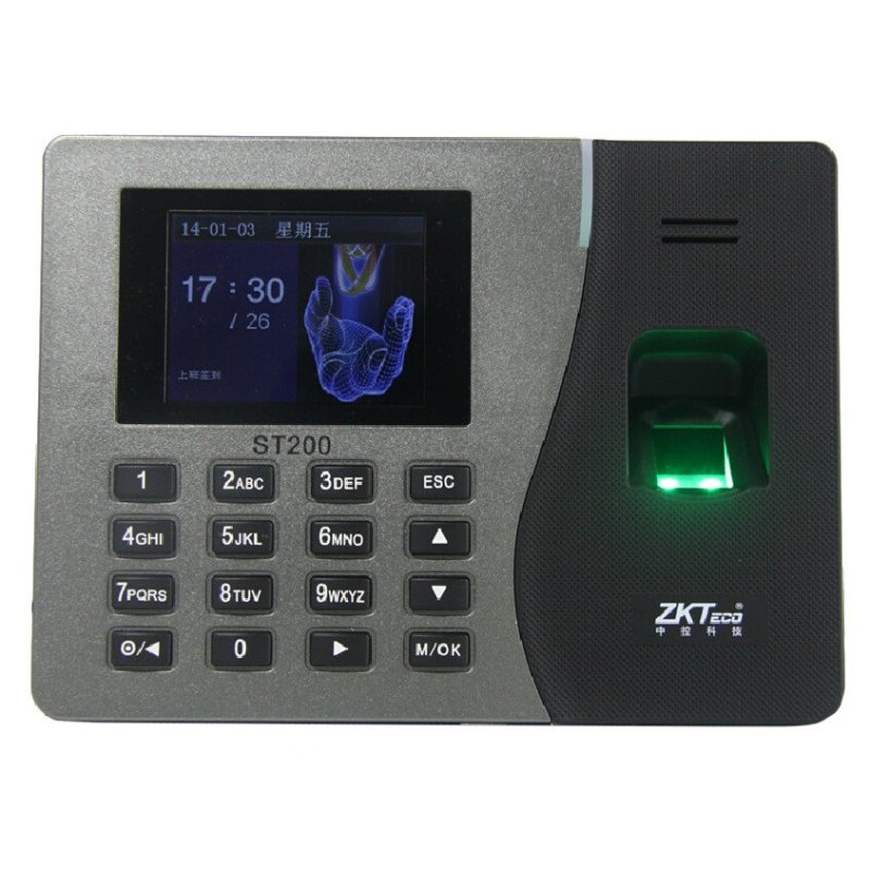 ZKTeco/熵基科技ST200指纹考勤机 签到机打卡机 网络通讯U盘下载免软件