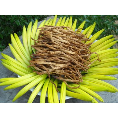 2016年果缘康 特级农家自制有机黄花菜 无公害干菜 金针菜干货500g