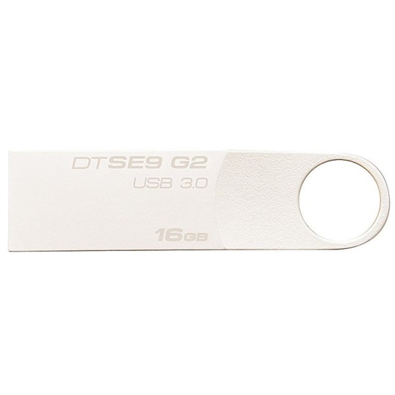 金士顿（Kingston）DTSE9G2 16GB USB3.0 亮薄磨砂金属U盘（亮银）