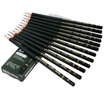 "b铅笔小学生铅笔高级绘图铅笔6835盒装铅笔不易断芯 铅笔 "