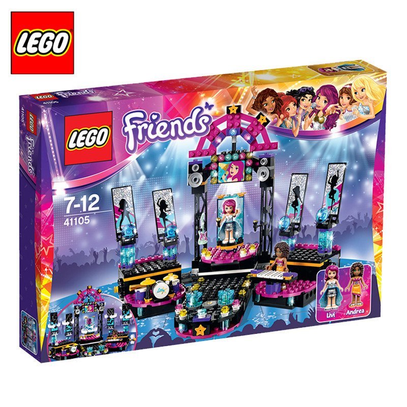 新款乐高lego friends好朋友女孩系列 l41105 大歌星演出舞台高清实拍