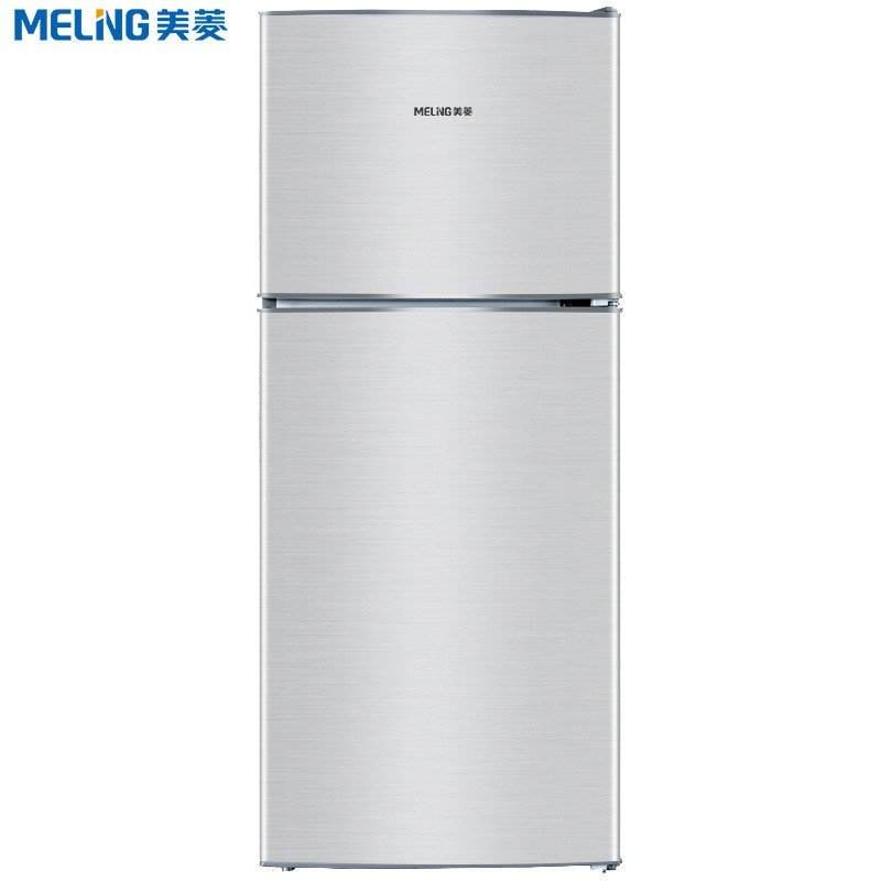 美菱（MELING）BCD-118 双门冰箱 小冰箱 冰箱家用 迷你冰箱 两门 冰箱小型 电冰箱（银色）