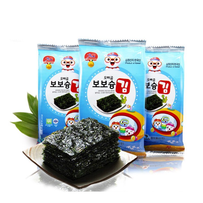 九日牌欧巴熊盒装海苔4g*3盒