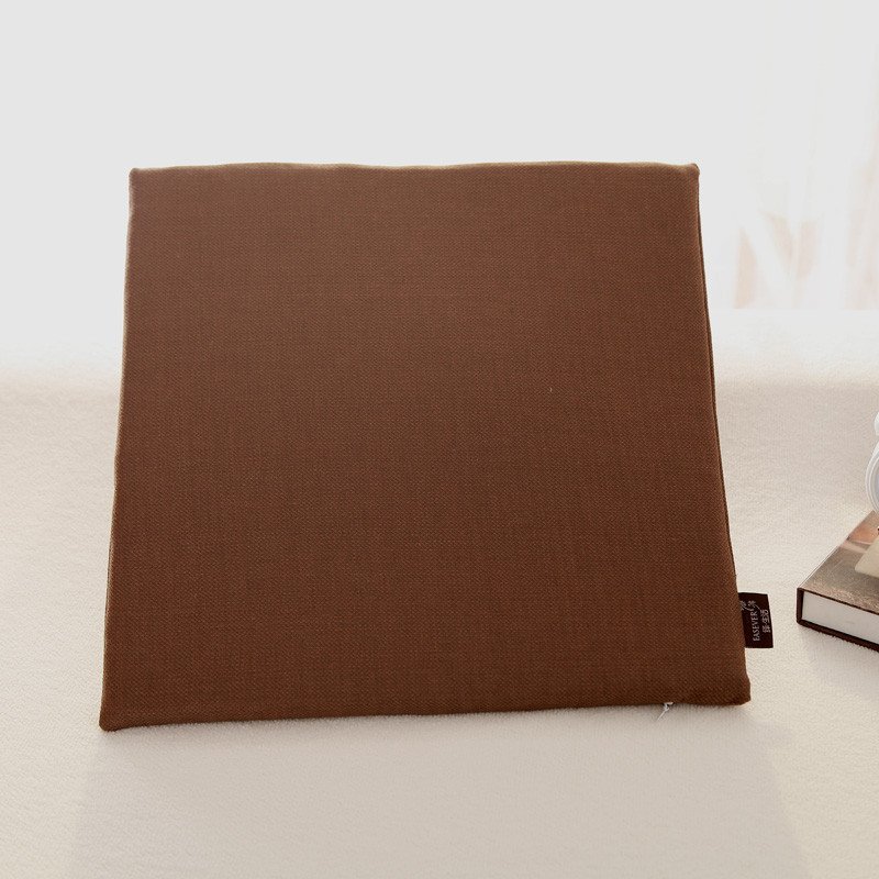 绎生活 记忆棉坐垫榻榻米垫含 咖啡色 50*50cm