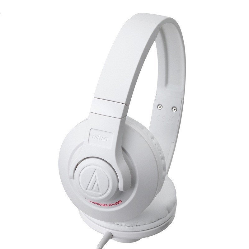铁三角(Audio-technica)ATH-S300 WH 头戴式耳机 白色