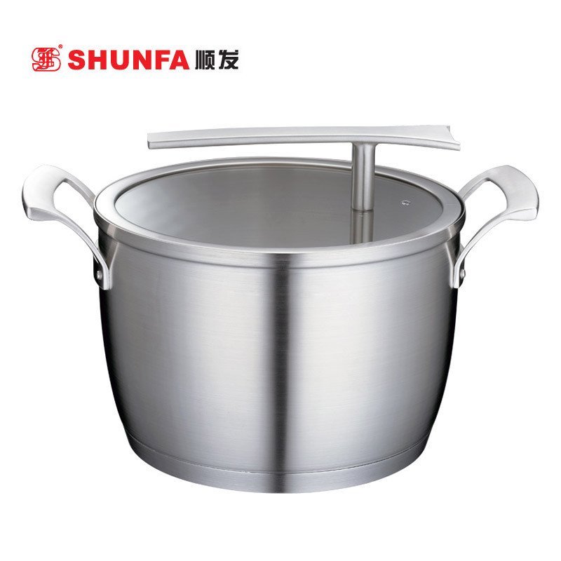 顺发名门二代双柄汤锅22cm