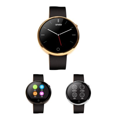 ameter一米s7智能手表 蓝牙通话心率监测计步器时尚专业防水腕表(典雅
