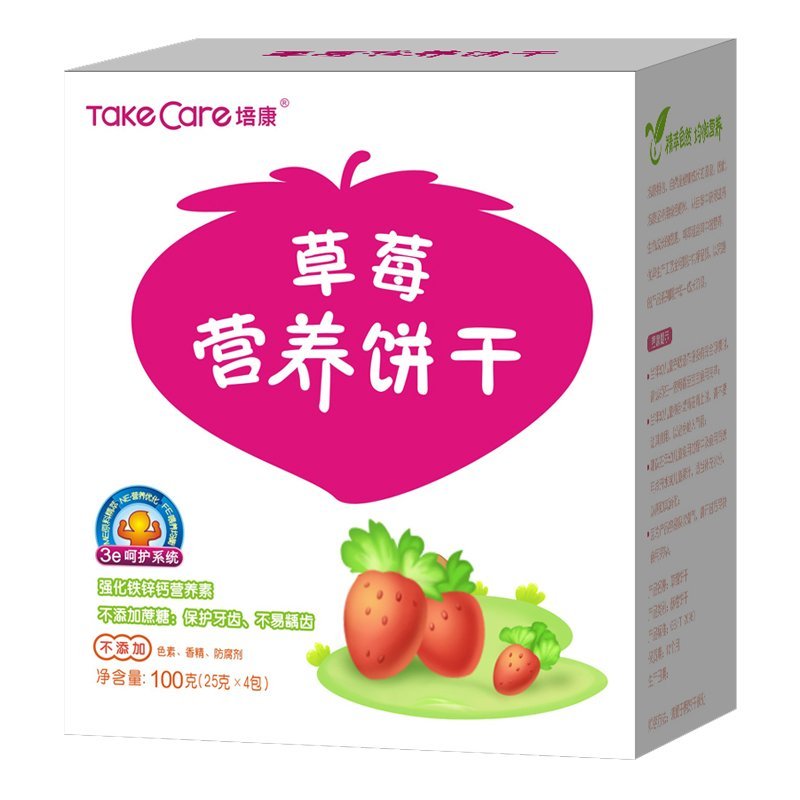 培康(TakeCare) 草莓营养饼干100g