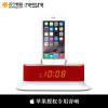 RSR CL12苹果音响 iphone7/6/plus/5s手机充电底座闹钟小音响迷你组合无线蓝牙音箱（红色）