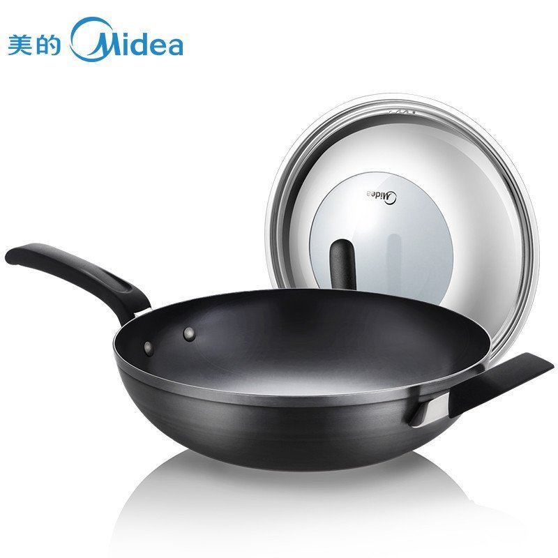 美的（Midea）CT32A1 炒锅无涂层不粘锅电磁炉燃气通用