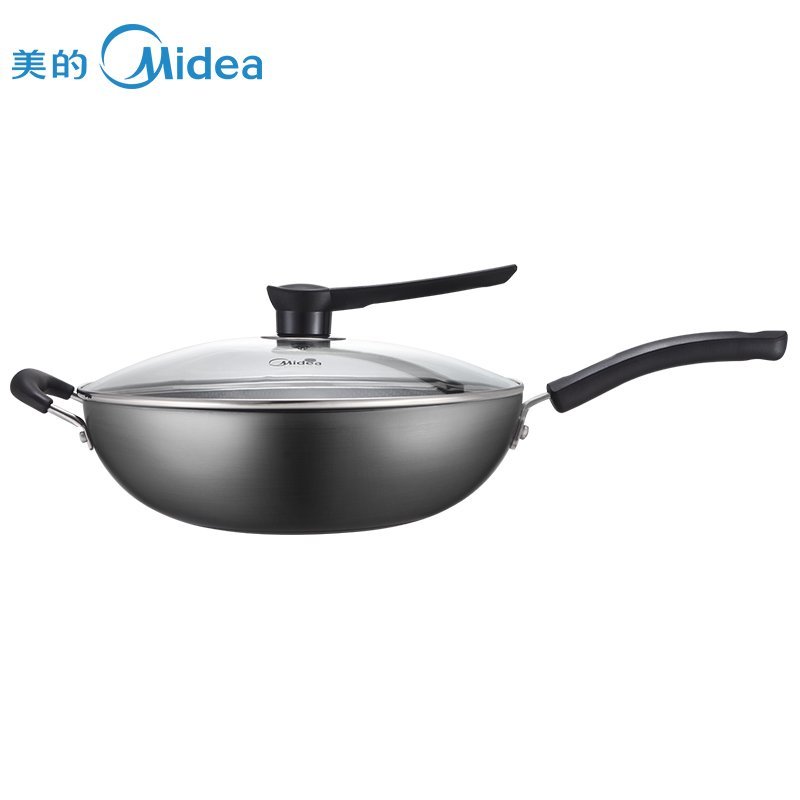 美的（Midea）CT32A4炒锅铁锅无涂层健康补铁炒锅32cm电磁炉燃气通用