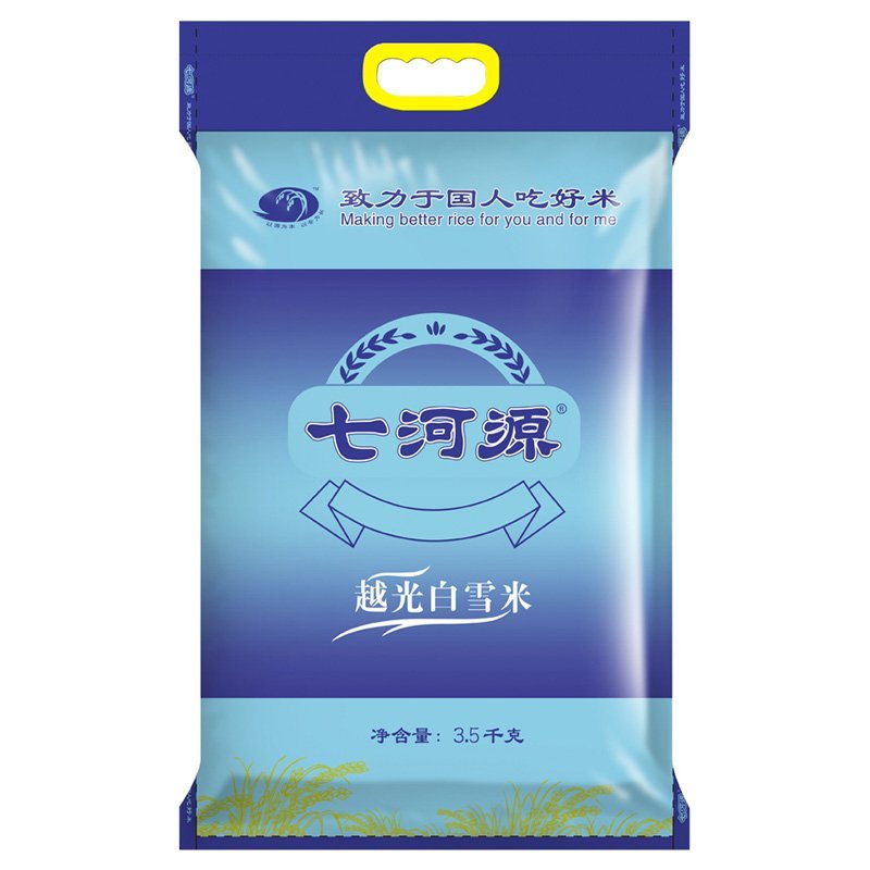 【苏宁易购超市】七河源 越光白雪米3.5kg