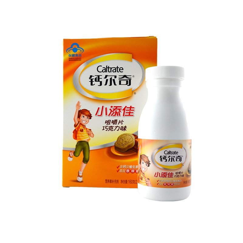 钙尔奇R小添佳咀嚼片(巧克力味) 2.0g/片*80片