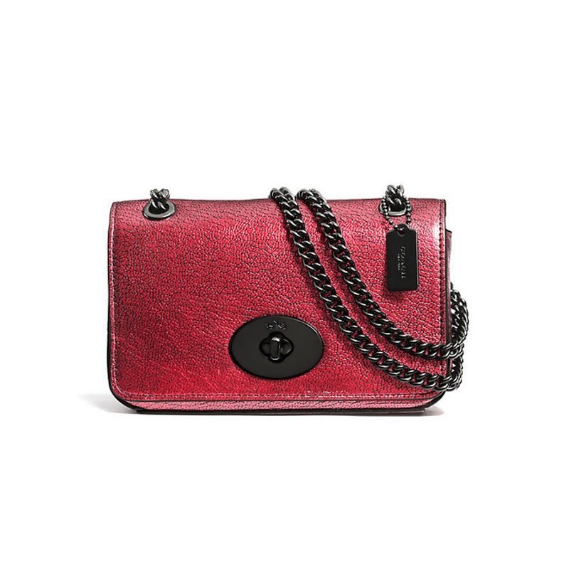 蔻驰（COACH）金属链条包 小号女包/箱包 美国直邮 52412_红色