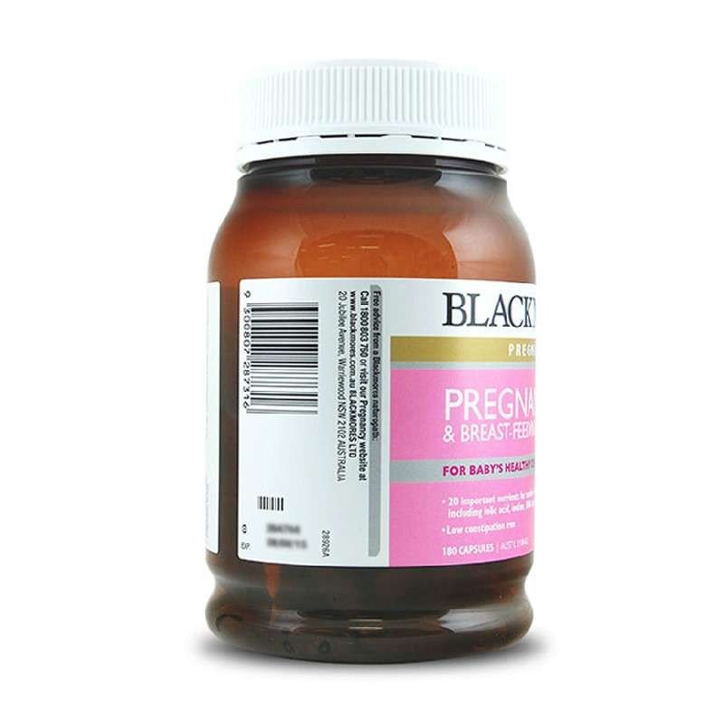 Blackmores澳佳宝孕妇黄金素 孕期哺乳期营养维生素含DHA叶酸180粒