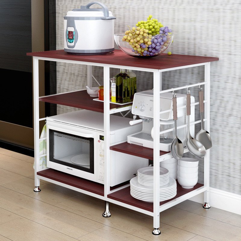 蔓斯菲尔 厨房置物架 微波炉架 子多层架 多功能厨房 小型收纳架落地