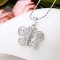 XUPING JEWELRY/旭平首饰日韩时尚爱心蝴蝶锆石项链女 生日礼物 晶莹白锆石