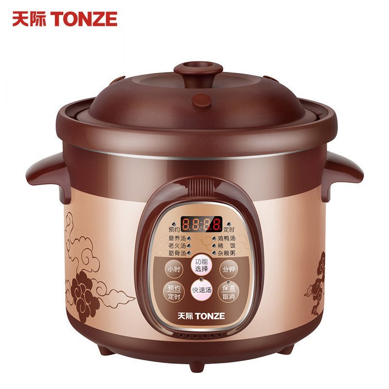 天际(TONZE)DGD40-40ZWD微电脑电炖锅棕色