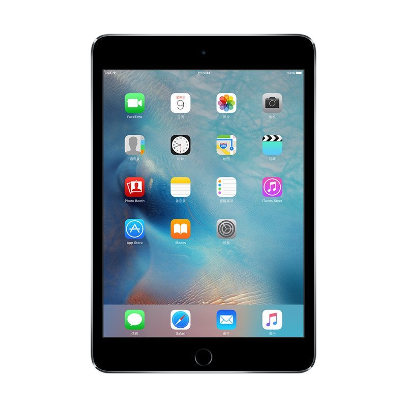Apple iPad mini 4 平板电脑（7.9英寸 16G WLAN版 A8芯片 Retina屏 MK6J2CH/A）深空灰