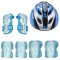 美洲狮（COUGAR）MH890成人儿童滑板车滑冰鞋溜冰鞋轮滑鞋护具轮滑头盔套装 M（适合6-10岁） 蓝色护具+头盔