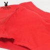 PLAYBOY花花公子本命年男士内裤红内裤棉质面料结婚红色平角裤礼盒装3条 5015男三角内裤 M