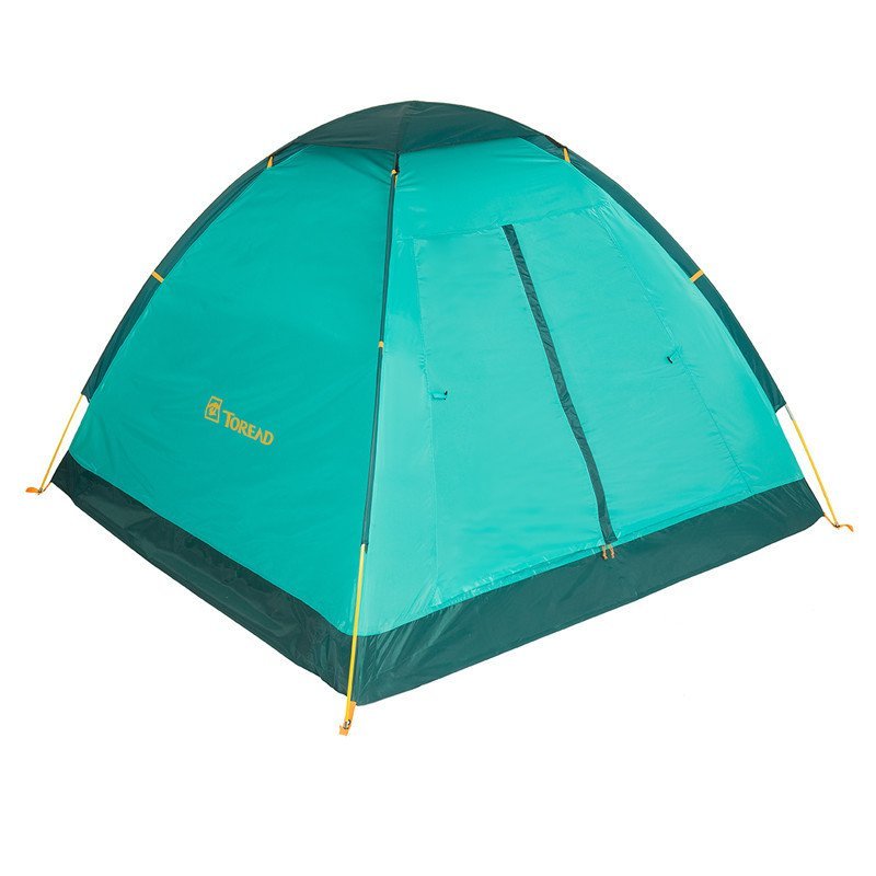 2015新品 探路者户外野营三人单层帐篷TEDD80633 碧绿